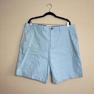 An Original penguin Stretch Slim Fit 8'' Inseam Blue Corduroy Shorts Mens Sz 38